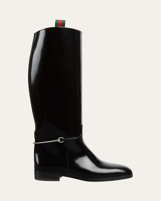 Michelangelo Leather Bit Riding Boots